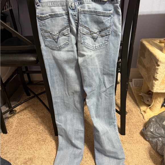 BKE Jake Straight Light Blue Denim Jeans - Picture 2 of 4